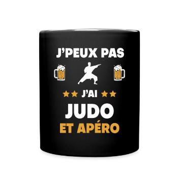 Ich kann kein Judo-Aperitif-Geschenk haben - Tasse einfarbig - Schwarz - Vorne