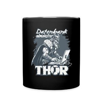Datenbankadministrathor Codierung Datenanalyst - Tasse einfarbig - Schwarz - Vorne