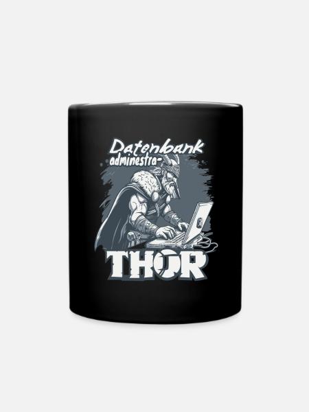 Datenbankadministrathor Codierung Datenanalyst - Tasse einfarbig - Schwarz