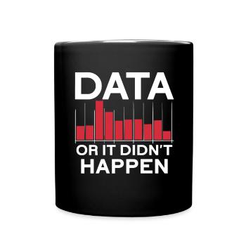 Les données ou ce n’est pas arrivé Le Big Data - Mug uni - noir - Devant