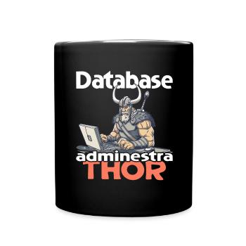 Viking Databaseadministra-thor Nerdy - Tasse einfarbig - Schwarz - Vorne