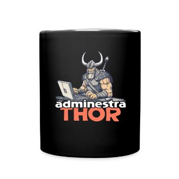 Viking Databaseadministra-thor Nerdy - Tasse einfarbig - Schwarz - Vorne