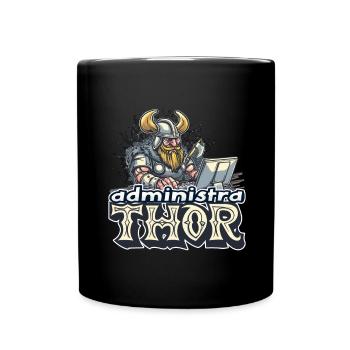 Viking Databaseadministra-thor Nerdy - Tasse einfarbig - Schwarz - Vorne