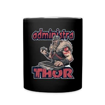 Viking Databaseadministra-thor Nerdy - Tasse einfarbig - Schwarz - Vorne