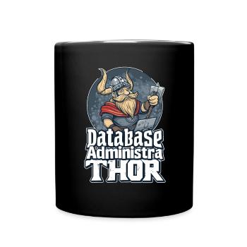 Viking Databaseadministra-thor Nerdy - Tasse einfarbig - Schwarz - Vorne