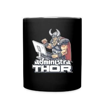 Viking Databaseadministra-thor Nerdy - Tasse einfarbig - Schwarz - Vorne