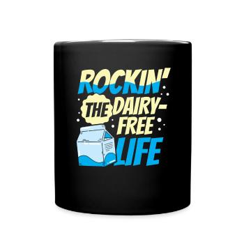 Tolérant au lactose ou intolérant au lactose - Mug uni - noir - Devant
