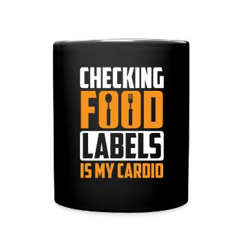 Lactose tolerant or lactose intolerant - Full Colour Mug - black - Front