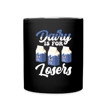 Tolérant au lactose ou intolérant au lactose - Mug uni - noir - Devant