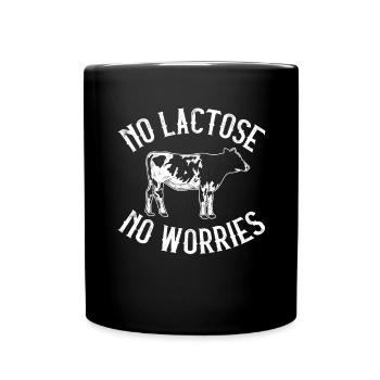 Tolérant au lactose ou intolérant au lactose - Mug uni - noir - Devant