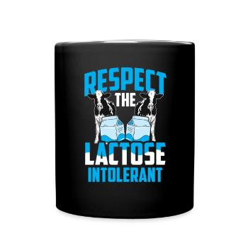 Tolérant au lactose ou intolérant au lactose - Mug uni - noir - Devant