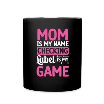 Lactose tolerant or lactose intolerant - Full Colour Mug - black - Front