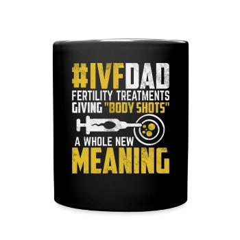 Fertility Treatments Funny IVF Egg Retrieval Day - Full Colour Mug - black - Front