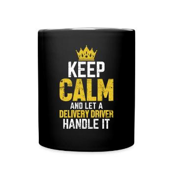 Let A Delivery Driver Handle It Funny Delivery - Full Colour Mug - black - Front
