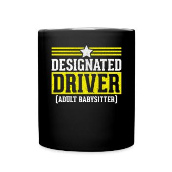 Conducteur désigné Conducteur permanent Conduite amusante - Mug uni - noir - Devant