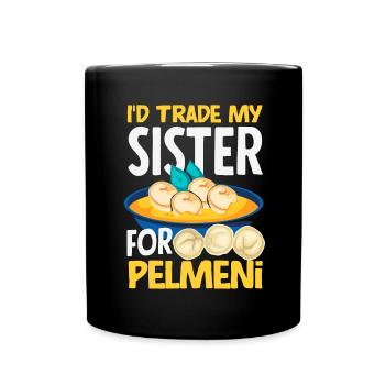 Pelmeni russes, quenelles russes - Mug uni - noir - Devant