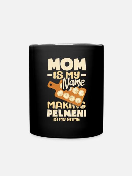 Russische Pelmeni Russische Knödel - Tasse einfarbig - Schwarz