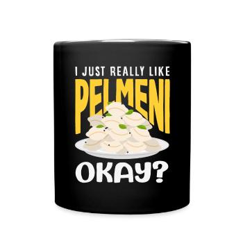 Pelmeni russes, quenelles russes - Mug uni - noir - Devant