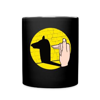 Handschattenpuppenspiel Puppen - Tasse einfarbig - Schwarz - Vorne