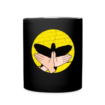 Handschattenpuppenspiel Puppen - Tasse einfarbig - Schwarz - Vorne