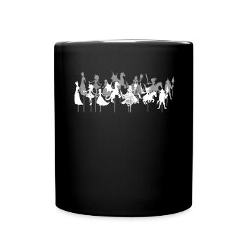 Handschattenpuppenspiel Puppen - Tasse einfarbig - Schwarz - Vorne