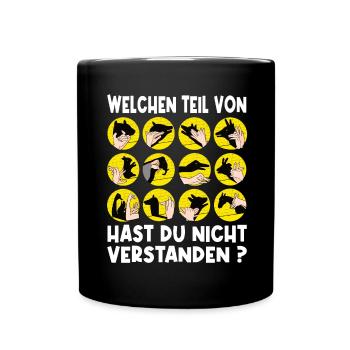 Handschattenpuppenspiel Puppen - Tasse einfarbig - Schwarz - Vorne