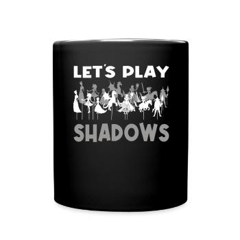 Handschattenpuppenspiel Puppen - Tasse einfarbig - Schwarz - Vorne
