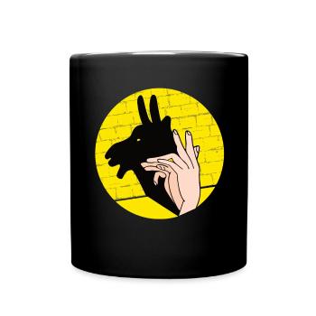 Handschattenpuppenspiel Puppen - Tasse einfarbig - Schwarz - Vorne