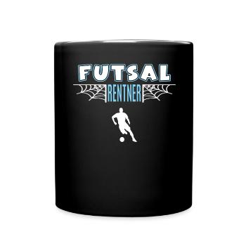 Futsal Futsaler Rentner Rente Ruhestand - Tasse einfarbig - Schwarz - Vorne