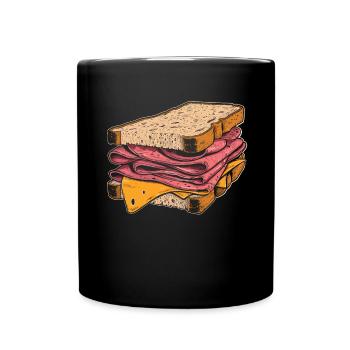 Sandwich Sandwich Snack Célébration - Mug uni - noir - Devant