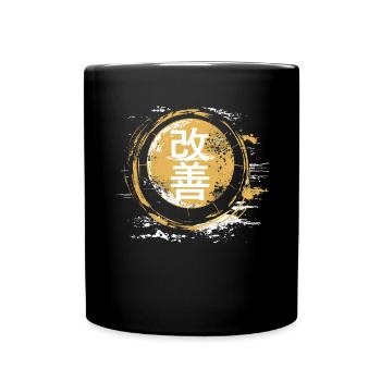 Hiragana Katakana Kaizen-methode Kaizen - Tasse einfarbig - Schwarz - Vorne