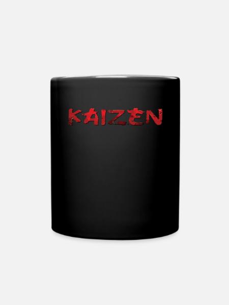 Hiragana Katakana Kaizen-methode Kaizen - Tasse einfarbig - Schwarz