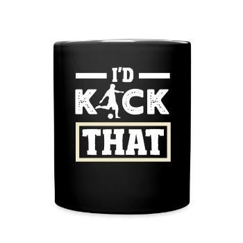 Légende du joueur de kickball - Mug uni - noir - Devant