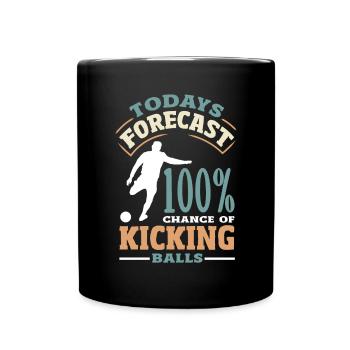 Légende du joueur de kickball - Mug uni - noir - Devant