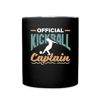 Légende du joueur de kickball - Mug uni - noir - Devant