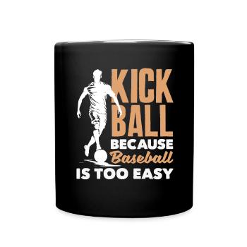 Légende du joueur de kickball - Mug uni - noir - Devant