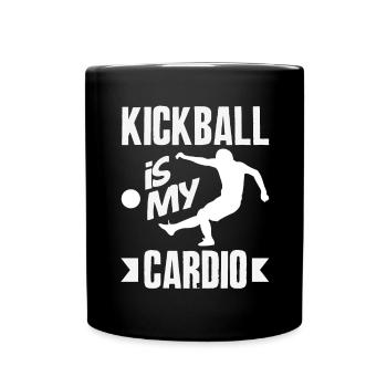 Légende du joueur de kickball - Mug uni - noir - Devant