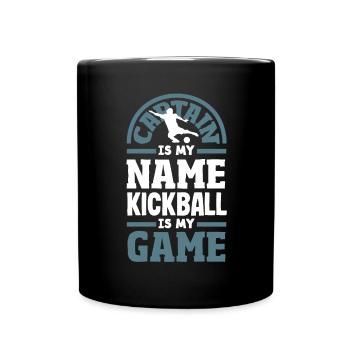 Légende du joueur de kickball - Mug uni - noir - Devant