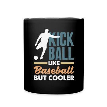 Légende du joueur de kickball - Mug uni - noir - Devant