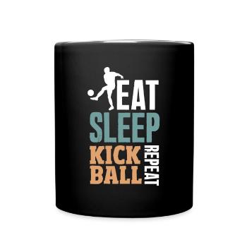 Légende du joueur de kickball - Mug uni - noir - Devant