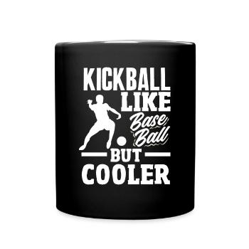 Légende du joueur de kickball - Mug uni - noir - Devant