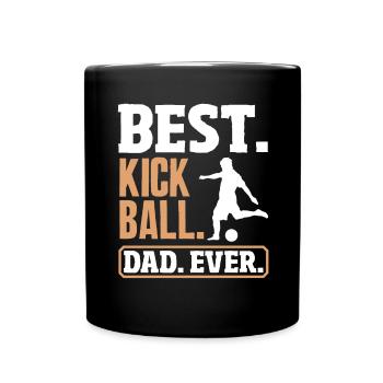 Légende du joueur de kickball - Mug uni - noir - Devant