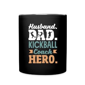 Légende du joueur de kickball - Mug uni - noir - Devant