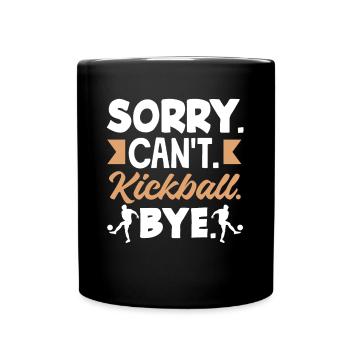 Légende du joueur de kickball - Mug uni - noir - Devant