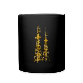 Stolzer Amateurfunk-betreiber - Tasse einfarbig - Schwarz - Vorne