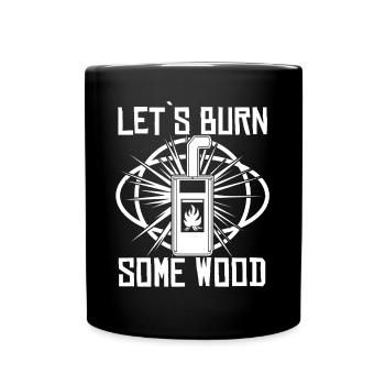 Oven Firewood Stove Fireplace - Full Colour Mug - black - Front
