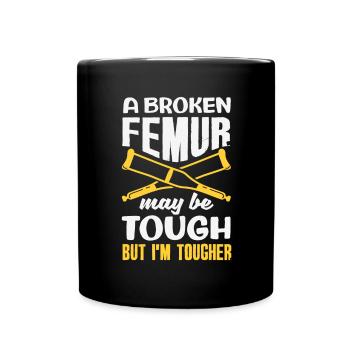 Leg Reconstruction Restoration - Full Colour Mug - black - Front