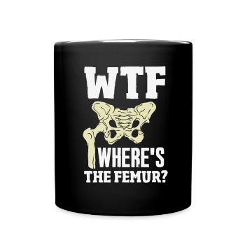 Leg Reconstruction Restoration - Full Colour Mug - black - Front