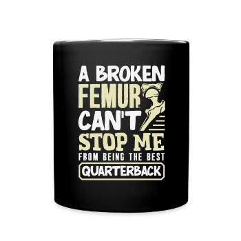 Leg Reconstruction Restoration - Full Colour Mug - black - Front