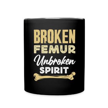 Leg Reconstruction Restoration - Full Colour Mug - black - Front